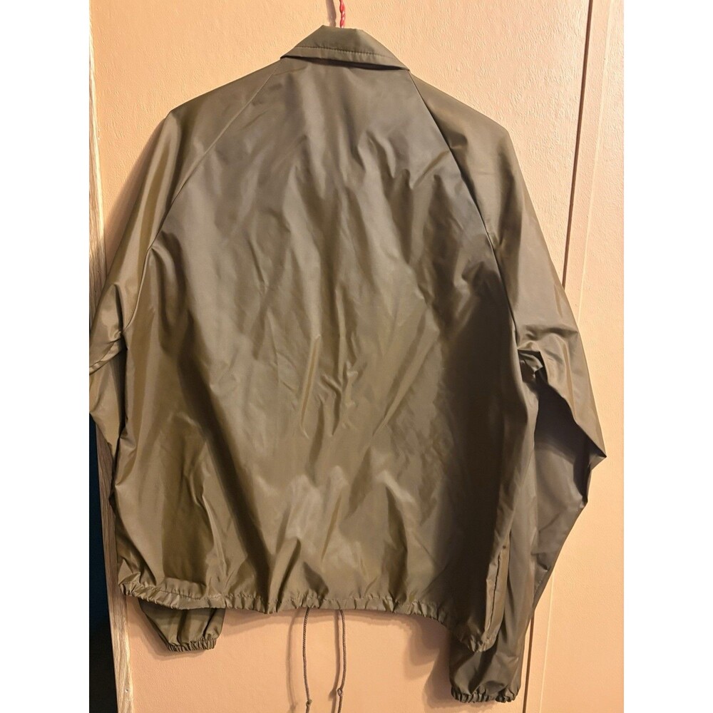 1970s 80s King Jack Button Up Windbreaker Dunkin Donuts Promo Jacket Rare Medium - Picture 7 of 8